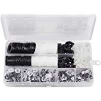 AUTOUTLET 1000PCS Arandelas de Nailon- Juego de Surtido de Arandelas Planas de Nailon Duradero- 9 tamaños: M2 M2.5 M3 M4…